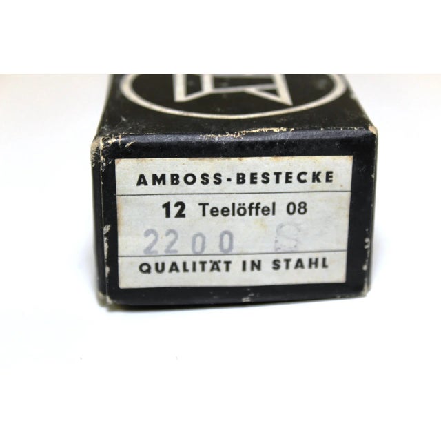 - Anniversary cutlery by Helmut Alder for Amboss - The first cutlery made of stainless steel with colored plastic...