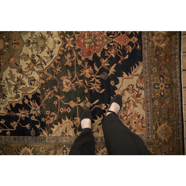 Old New House Antique Fine Malayer Carpet - 7'5" X 9'9" For Sale - Image 4 of 14