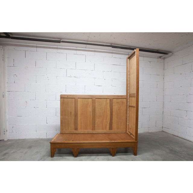 Flemish Art Deco Carved Oak Wardrobe, 1930 For Sale - Image 16 of 18