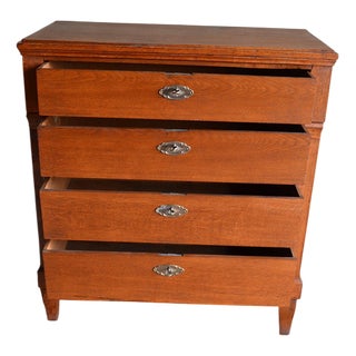 Antique Empire Oak Chest of Drawers For Sale