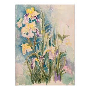 Suzanne Eli-Germaine Impressionist Floral Watercolor