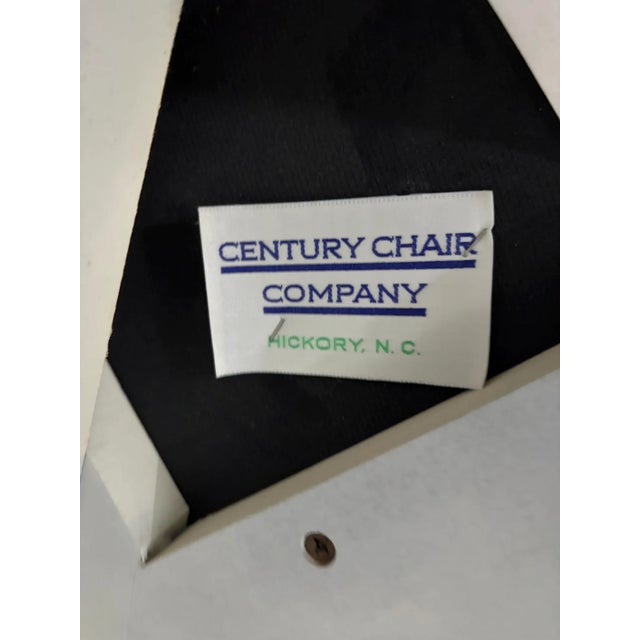 Asian 1970s Century True White Lacquer Brass Asian Modern Horseshoe Chairs-Set 2 For Sale - Image 3 of 4