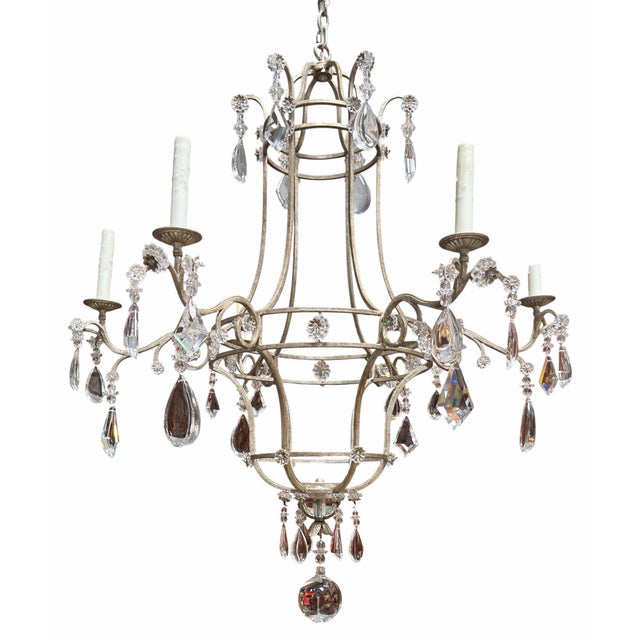 Dennis and Leen Formations DuPont French Crystal Chandelier For Sale In Los Angeles - Image 6 of 7