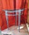Memphis Group 1980s Vintage Memphis Style Design Polka Dot Glass Side Table For Sale - Image 4 of 6