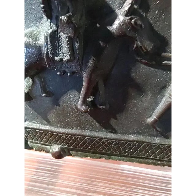 The Escape of the Holy Family to Egypt Bronze Sculpture, 1800s For Sale - Image 9 of 12