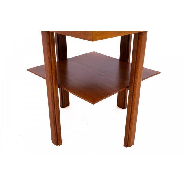 Art Deco Table with Wine-Themed Marquetry, Poland, 1930s For Sale - Image 6 of 9