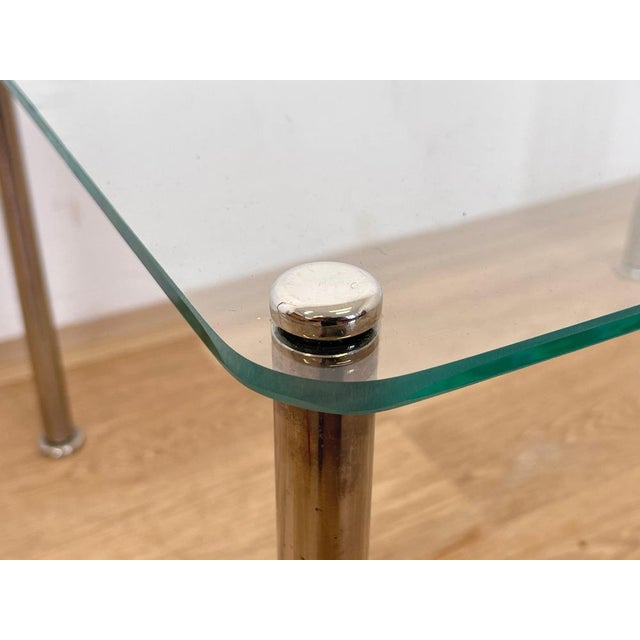 1970s Mid-Century Chrome and Glass Coffee Table, 1970s For Sale - Image 5 of 7
