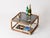 1970s Bamboo, Brass and Smoked Glass Coffee Table in the style of Gabriella Crespi, Italy, 1970s For Sale - Image 5 of 14