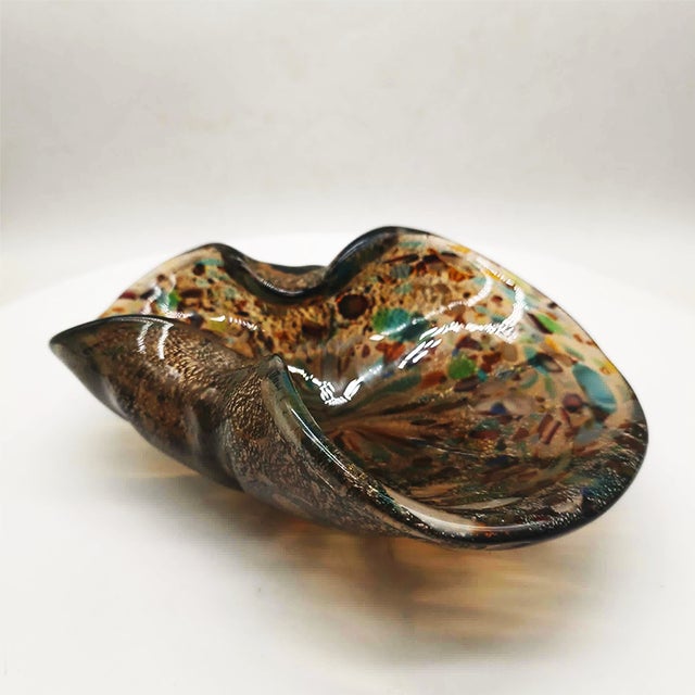 Large Murano Glass Ashtray attributed to Dino Martens, Italy, 1950s For Sale - Image 4 of 13