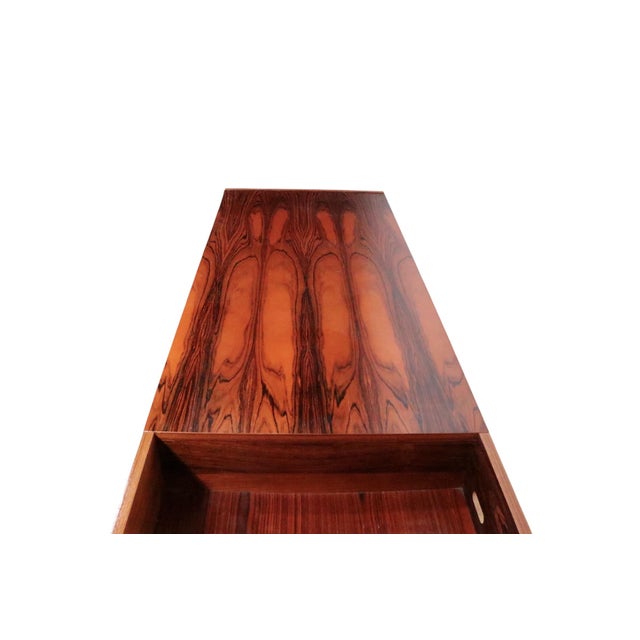 Mid 20th Century Mid Century Danish Modern Stereo Record Cabinet Rosewood C. 1960/70's For Sale - Image 5 of 16