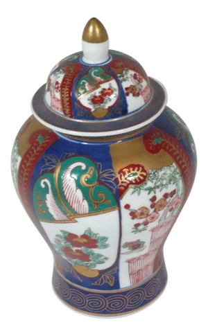 Vintage Asia Imari Temple Jar