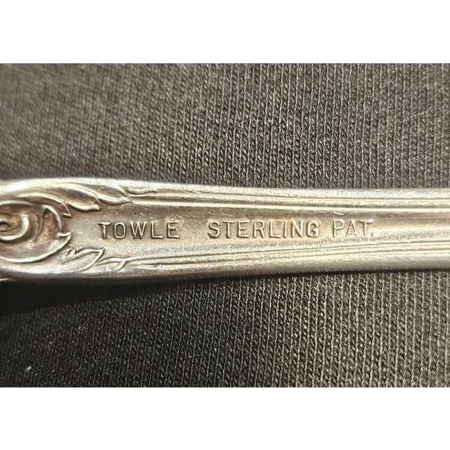 Late 19th Century Sterling Silver Towle "Old Master" Large Serving Spoon For Sale - Image 10 of 10