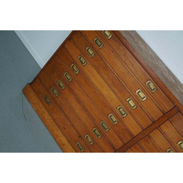 Early 20th Century English Pitch Pine Apothecary Cabinet, 1930s For Sale - Image 10 of 15