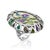Bochic Exquisite and Bold Mosaic Flower Ring, Size 6.5 For Sale - Image 17 of 18