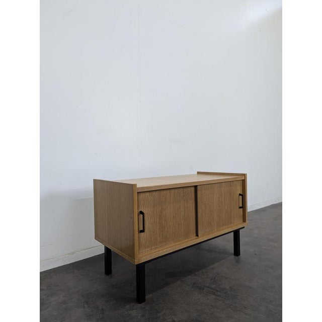 Two-Door Vinyl Record Player Cabinet, 1960s, in Very Good conditions. Designed 1960 to 1969