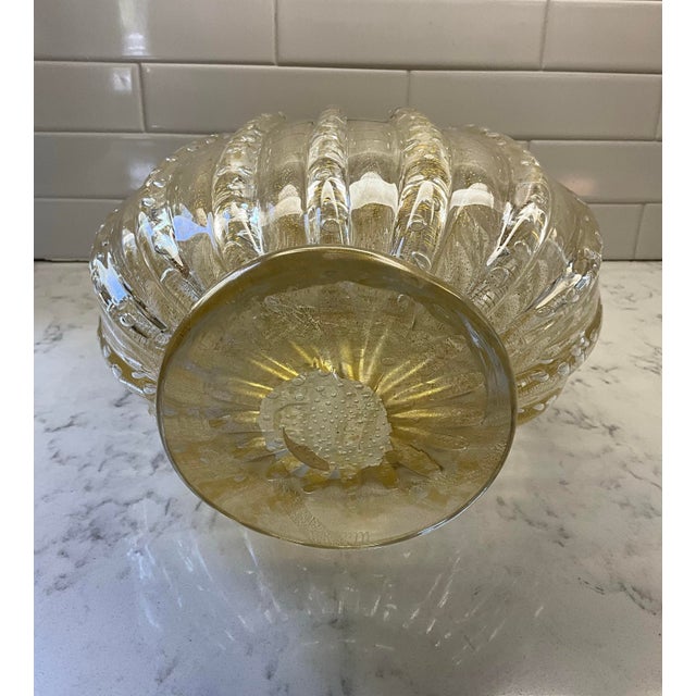 2000 - 2009 Alberto Dona Medusa Classic Collection Vase 100/72 Gold Flecks Murano 2002 Crystal For Sale - Image 5 of 8