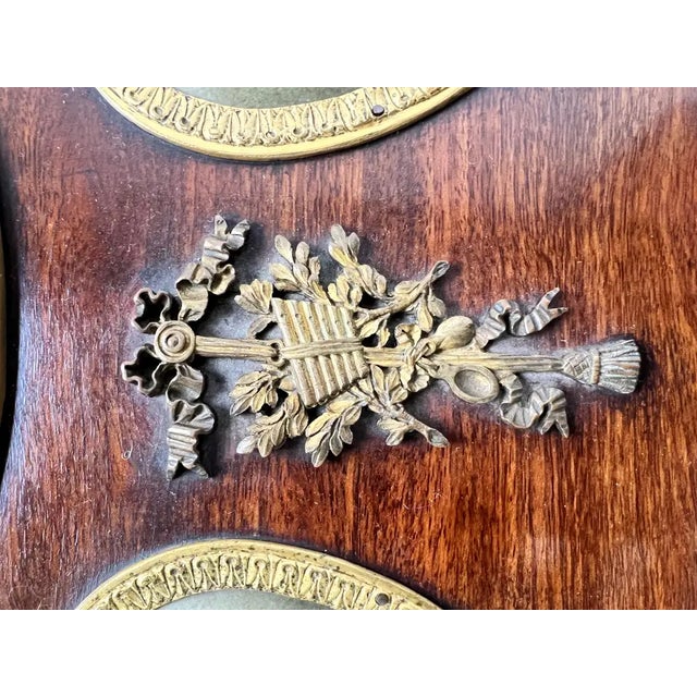 19th C French Louis XVI Mahogany & Bronze W Sèvres Style Portraits Salon Table For Sale - Image 14 of 18