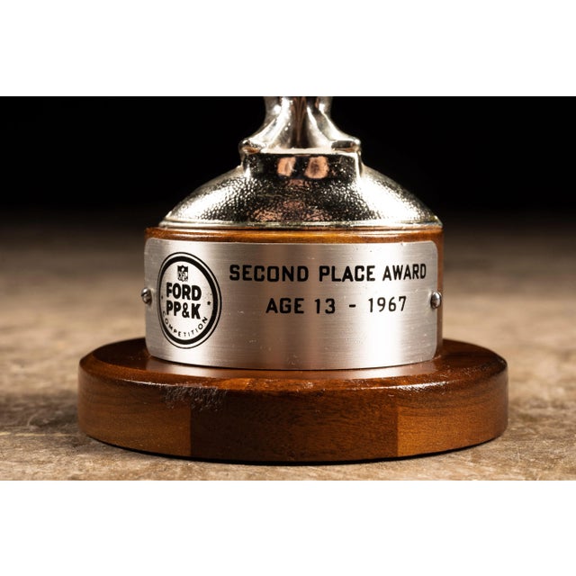 Mid-Century Modern Vintage 1967 Punt, Pass and Kick Trophy For Sale - Image 3 of 5