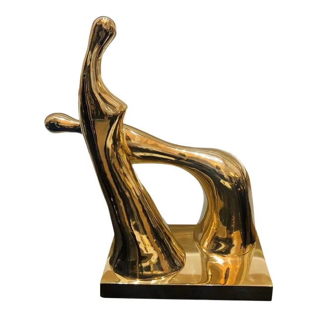 2010s "Worship" Contemporary Abstract Bronze Sculpture For Sale - Image 5 of 5