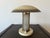 Cream Art Deco Brass & Glass Table Lamp, France, 1930s For Sale - Image 8 of 8