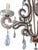 20th Century French Wrought Iron Rock Crystal Chandelier For Sale - Image 4 of 8