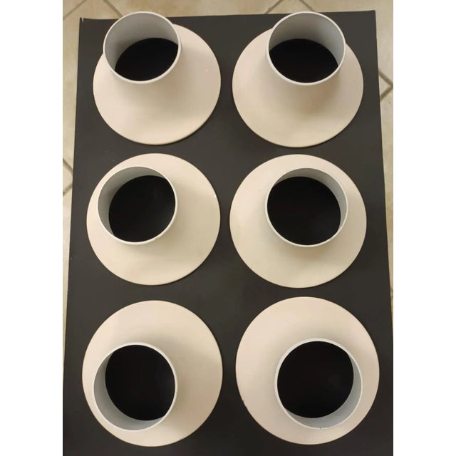 Mid 20th Century Enameled Aluminum Sconces - a Pair For Sale - Image 11 of 13