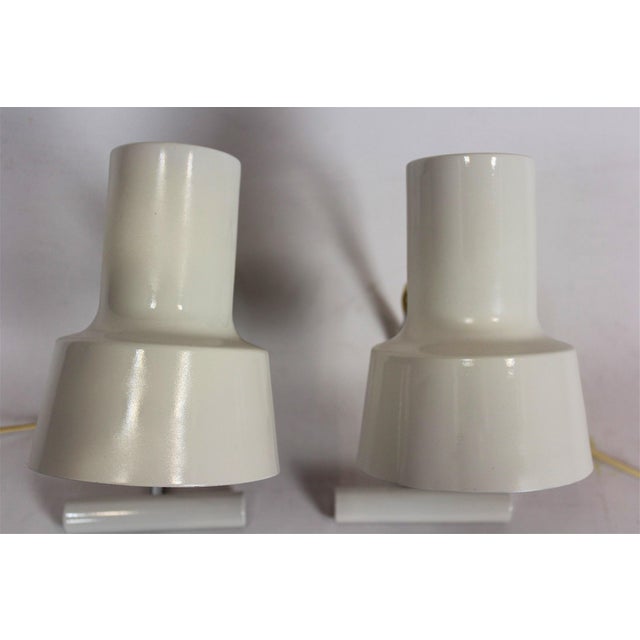 Josef Hurka White Table Lamps by Josef Hurka for Napako, 1960s, Set of 2 For Sale - Image 4 of 18
