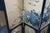 Vintage Chinese Black Lacquer 4 Panel Hand Painted Folding Screen Room Divider For Sale - Image 10 of 18