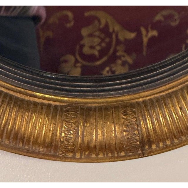 Late 19th Century Italian Giltwood Circular Mirror For Sale - Image 4 of 11