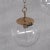 Glass Mid-Century Brass and Bubble Glass Pendant For Sale - Image 7 of 11