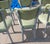 Vintage Mid Century Modern Tubular Steel and Vinyl Dining Chairs, Set of Six For Sale - Image 4 of 12