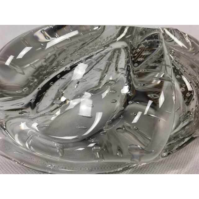 Bohemian Glass Bowl attributed to Josef Hospodka for Chribska Sklarna, 1960s For Sale - Image 9 of 10