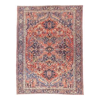 54166 Antique Persian Heriz Rug, 09'08 X 12'10 For Sale