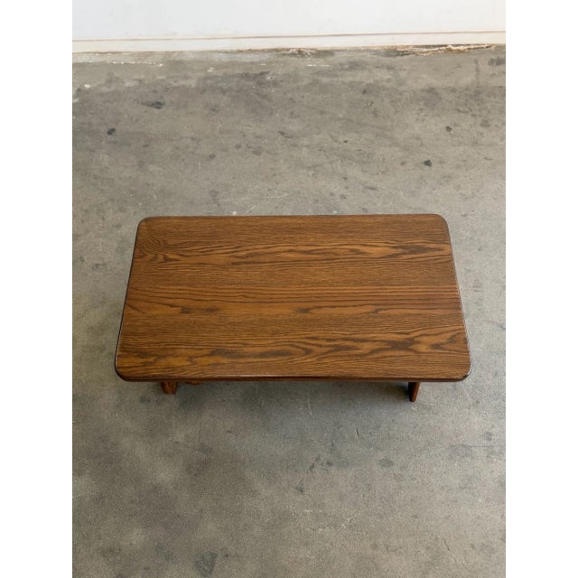 1970s Organic Oak Coffee Table For Sale - Image 13 of 16
