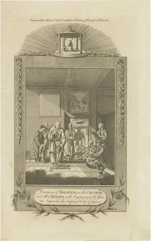 John Hamilton Moore, Ceremony of Treading on the Crucifix, 1789, Paper