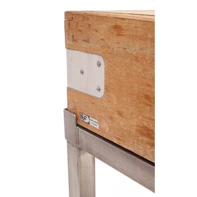 Silver Mid-Century Butcher's Block, 1960s For Sale - Image 8 of 14