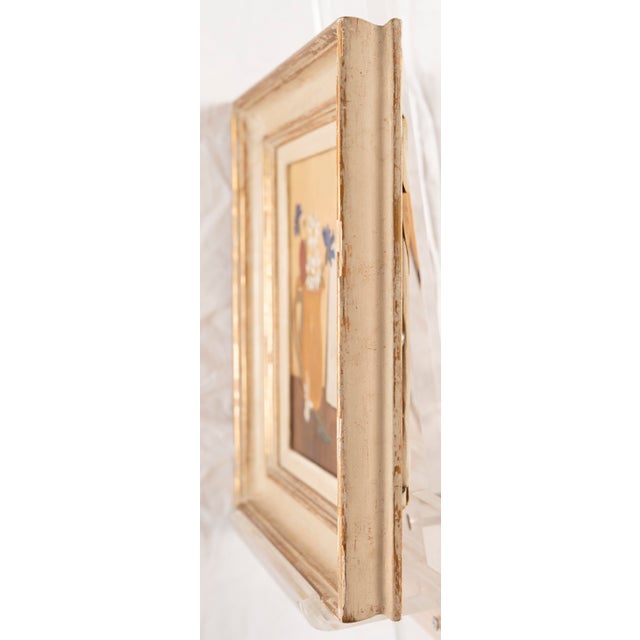 Jean Verdier, Still Life with Flowers in Ceramic Pitcher, Oil on Canvas For Sale - Image 7 of 10