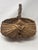 Antique 19th Century Buttocks Basket – Hand-Split Oak W/ Twig Handle & God’s Eye For Sale - Image 10 of 10