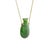 Elsa Peretti & Tiffany & Co. Tiffany & Co. Elsa Peretti 18k Gold Necklace With Green Nephrite Pendant For Sale - Image 4 of 8