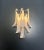 Pair of Italian Murano Wall Lights, Mazzega – 6 White Lattimo Glass Petals For Sale - Image 10 of 10
