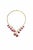 Pink Bochic “Capri” Vintage Natural Ruby, White Topaz & Peridot Necklace For Sale - Image 8 of 9