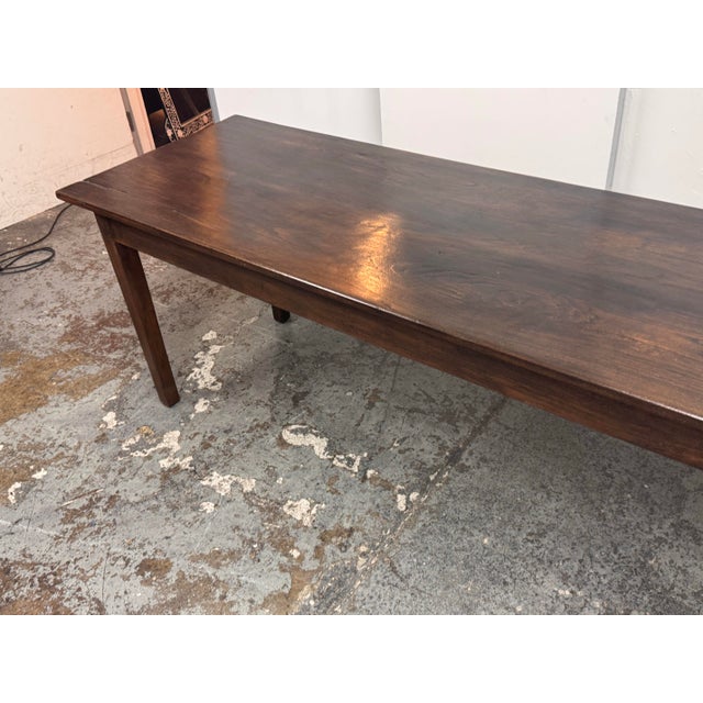 Wood Rustic Wood Farmhouse Dining Table, Vintage For Sale - Image 7 of 12