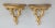 A lovely pair of Mid-Century Italian style carved gilt wall brackets or shelves. Perfect for displaying decorative...