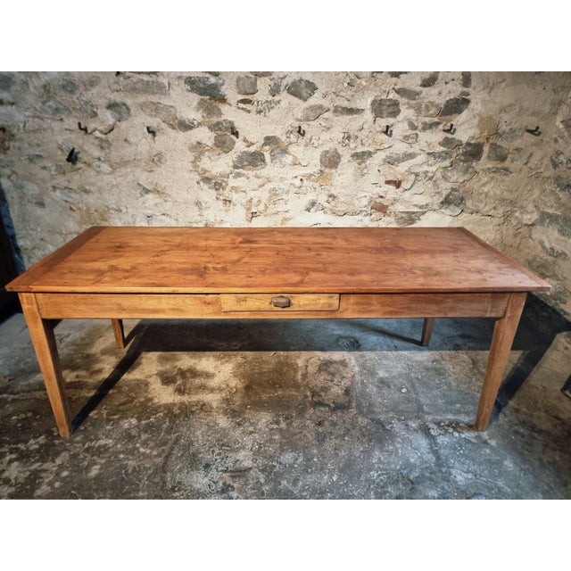 Antique French Farmhouse Dining Table in Oak and Pine, 1900s For Sale - Image 10 of 17
