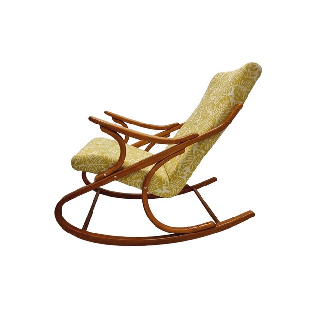 Set of Mid-Century Bentwood Rocking Chair by Ton, 1950s For Sale - Image 4 of 7
