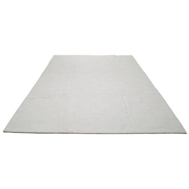 1970s 1970s Moroccan Hand Knotted Beni Ourain Rug With Organic Wool and Soft Texture,9'X12'4" For Sale - Image 5 of 6