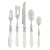 VIETRI Aladdin Brilliant Flatware Clear Five-Piece Place Setting For Sale
