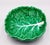 Shabby Chic 1940s Bordallo Pinheiro Cabbage Leaf Bowl Pressed Frog Mark Portugal Majolica 9" For Sale - Image 3 of 7