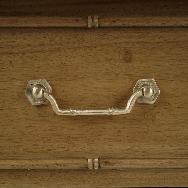 Faux Bamboo Hollywood Regency End Table For Sale In Greensboro - Image 6 of 9