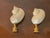 Shabby Chic 1970s Mother of Pearl Tyrbo Sea Shells Lamp Finials - a Pair For Sale - Image 3 of 3
